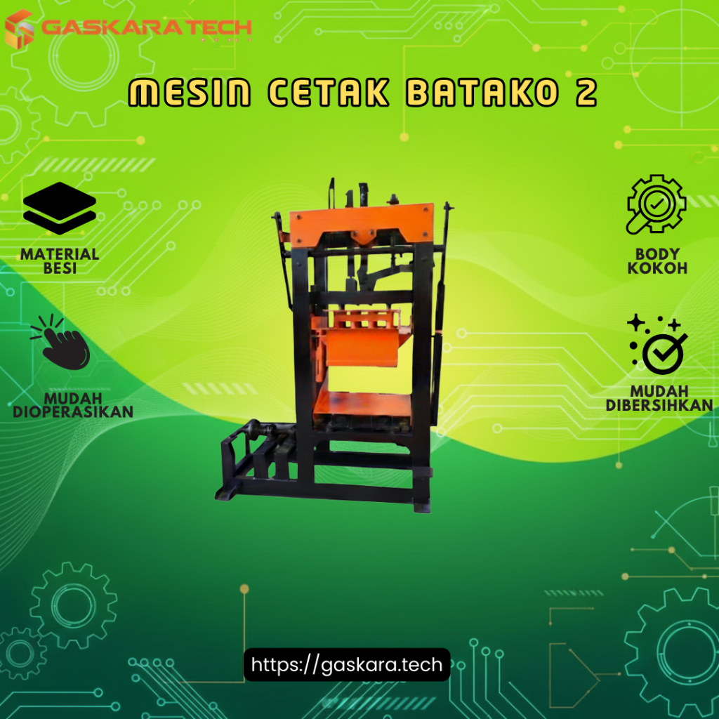 Mesin Cetak Batako ( Keluar 2 batako)