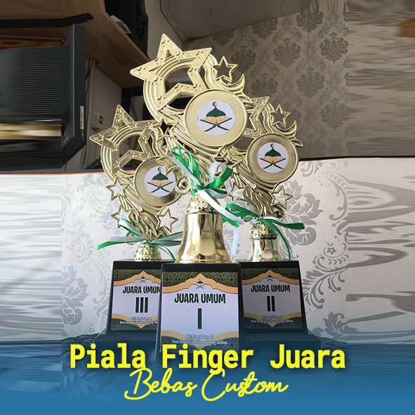 Piala Set Juara 1,2, dan 3, Piala Finger 1/2, Piala Untuk Juara, Trophy Juara 1,2 ,dan 3, Piala/Trop