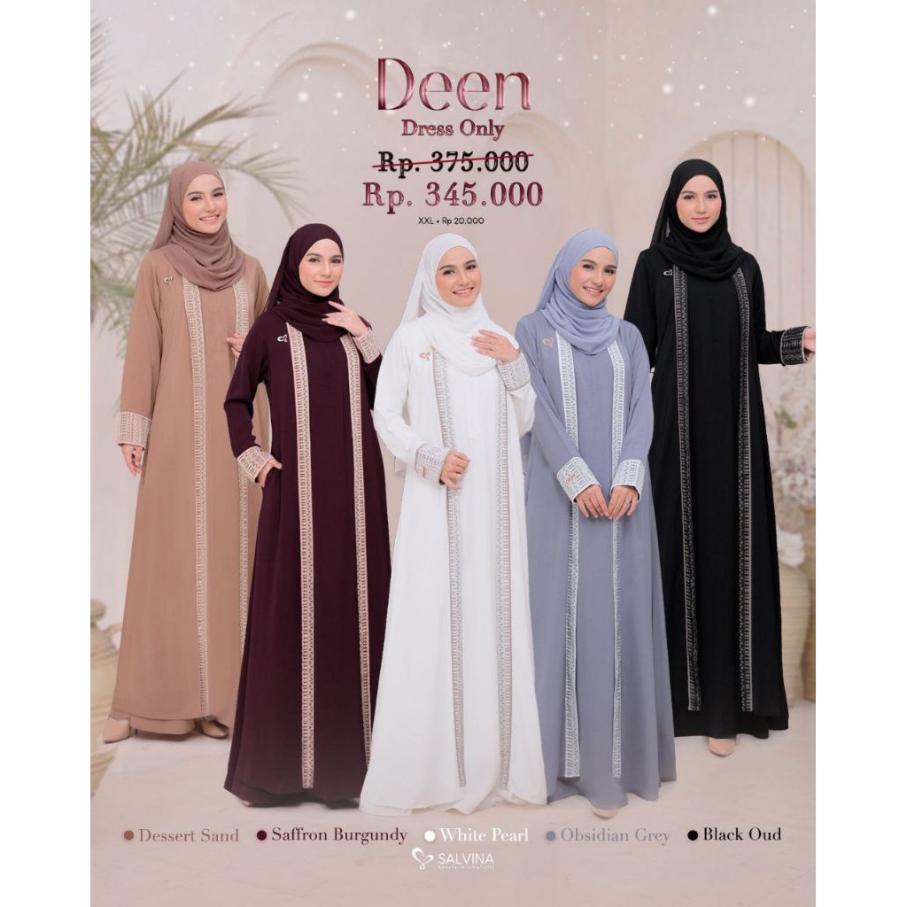 [ READY STOK ] GAMIS ABAYA PREMIUM | SALVINA DEEN | ABAYA SALVINA | 100% ORIGINAL | DRESS ONLY | GAM