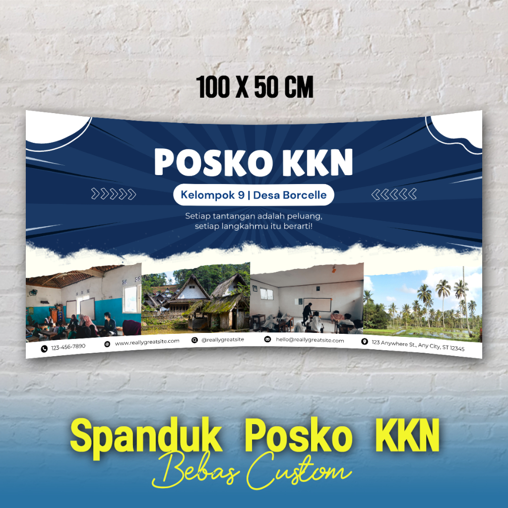 Spanduk KKN, Spanduk Posko KKN, Spanduk Lokasi KKN, Spanduk Tempat KKN, Spanduk Khusus KKN, Spanduk 