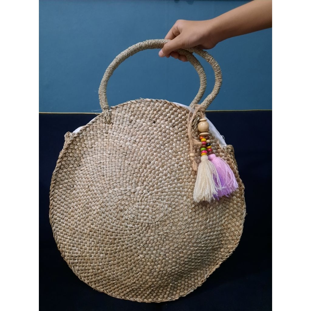 Tas Rotan Bali Tas Anyaman Rotan Mendong Bundar