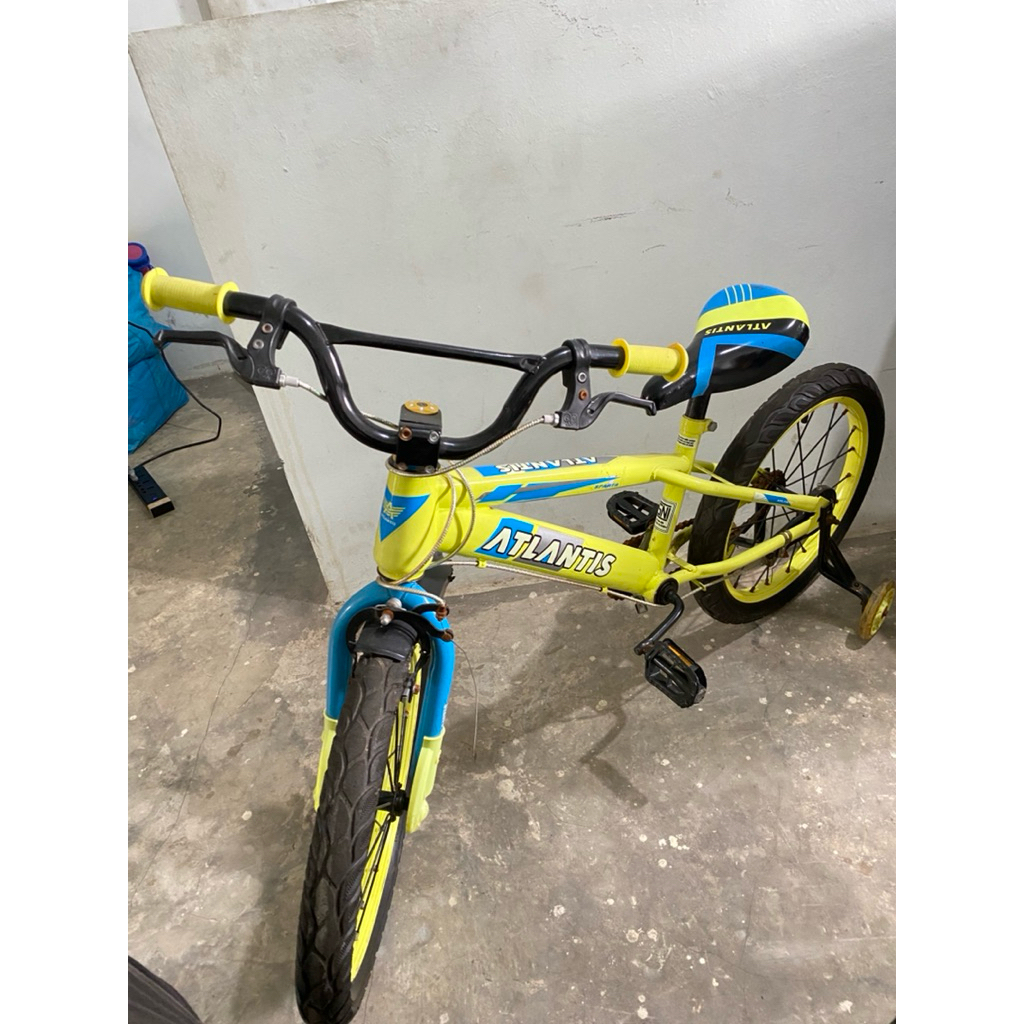 PL Sepeda Anak-anak ATLANTIS Kuning (Minus Bearing Gear Blkng Rusak)