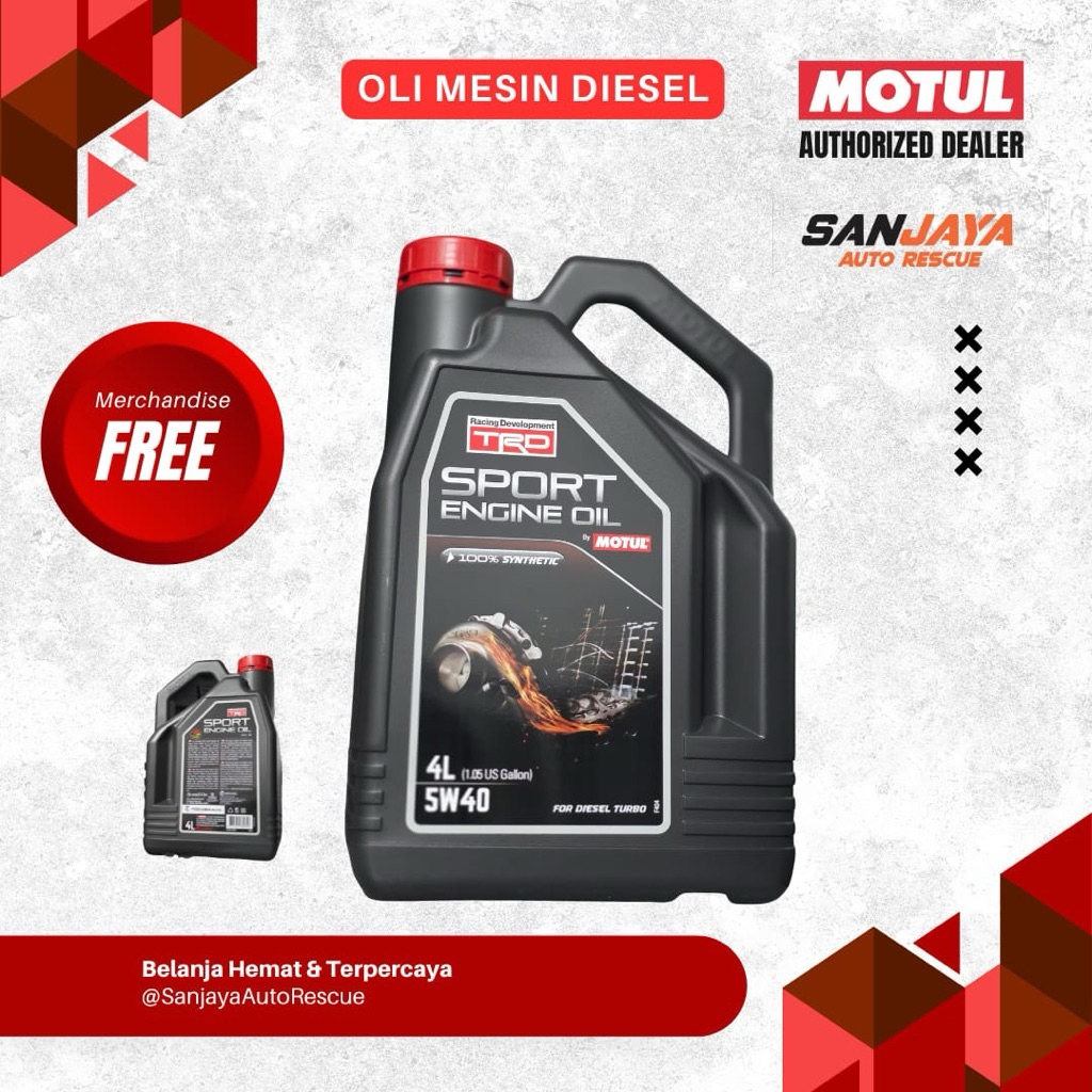 Oli Mesin Motul TRD Diesel SAE 5W40 4L