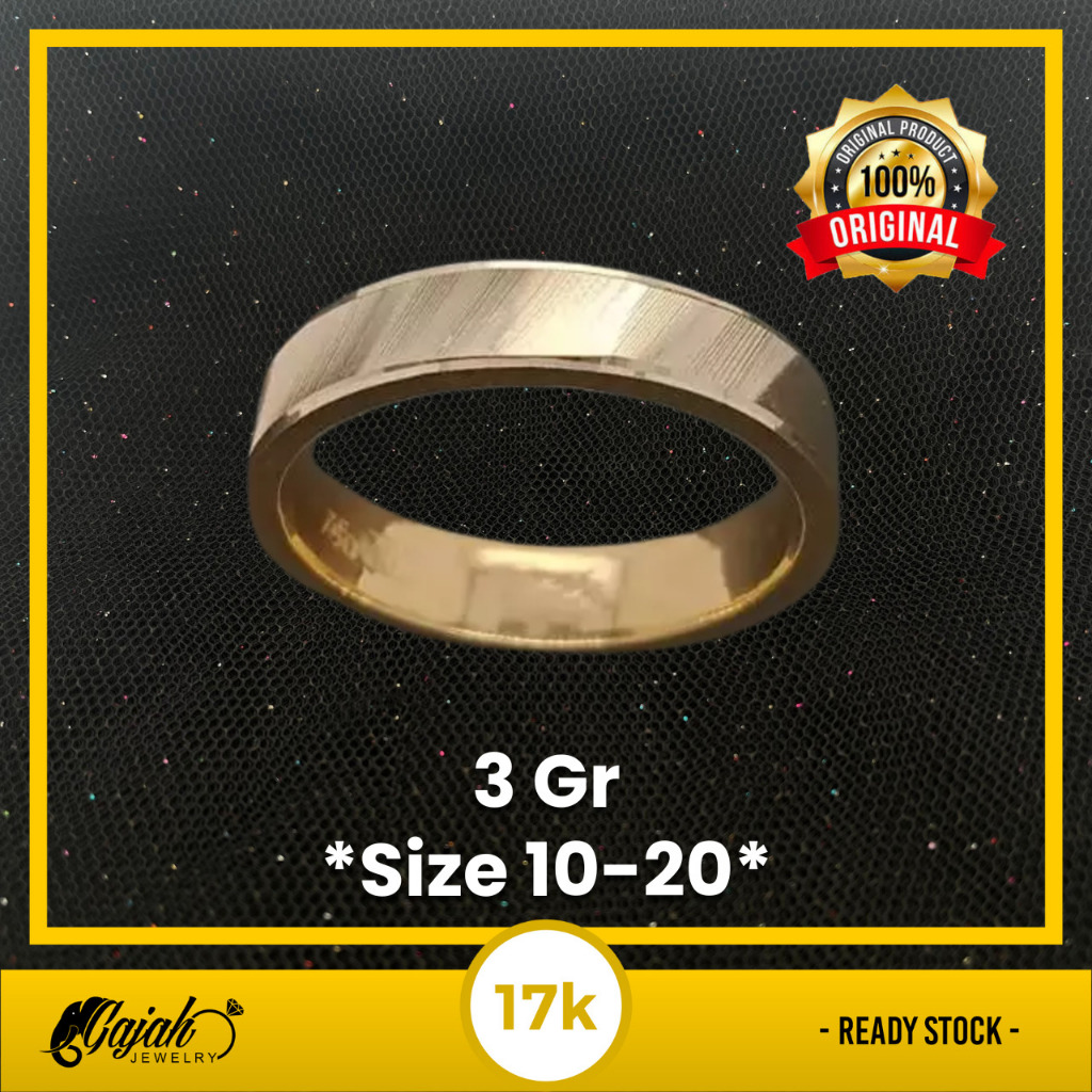Cincin Emas 17K - Toko Emas Gajah - 3 Gram 2795