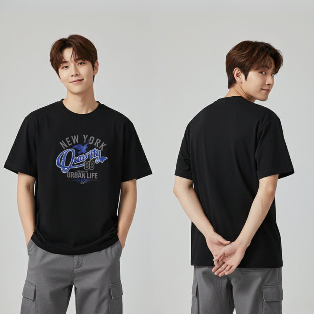 Kaos Unisex Simple Reguler Fit Cotton Combed 24s Fashion Chapter T17