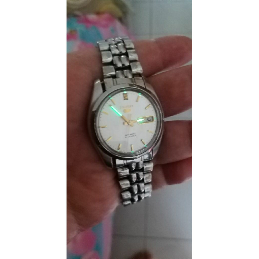 Jam tangan Seiko 5 Autumatic 7S26A-0150 / 100% Original Japan/36mm/Backcase tranparant/Unisex/Mulus
