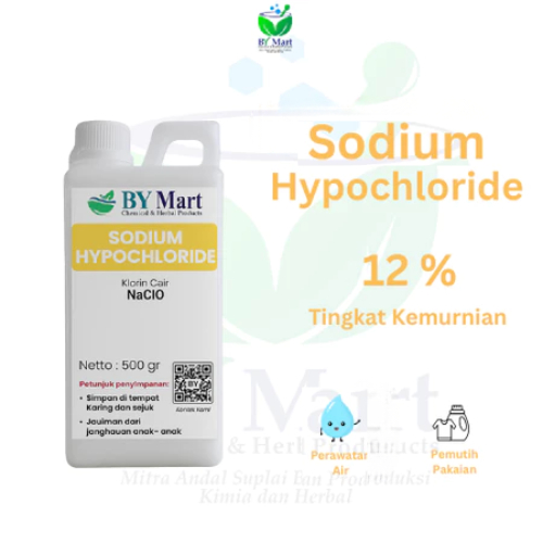 BY KIMIA & HERBAL - Sodium Hypocloride / Klorin Cair 12% / Clorin Cair / NaOCl / Pemutih Pakaian / C