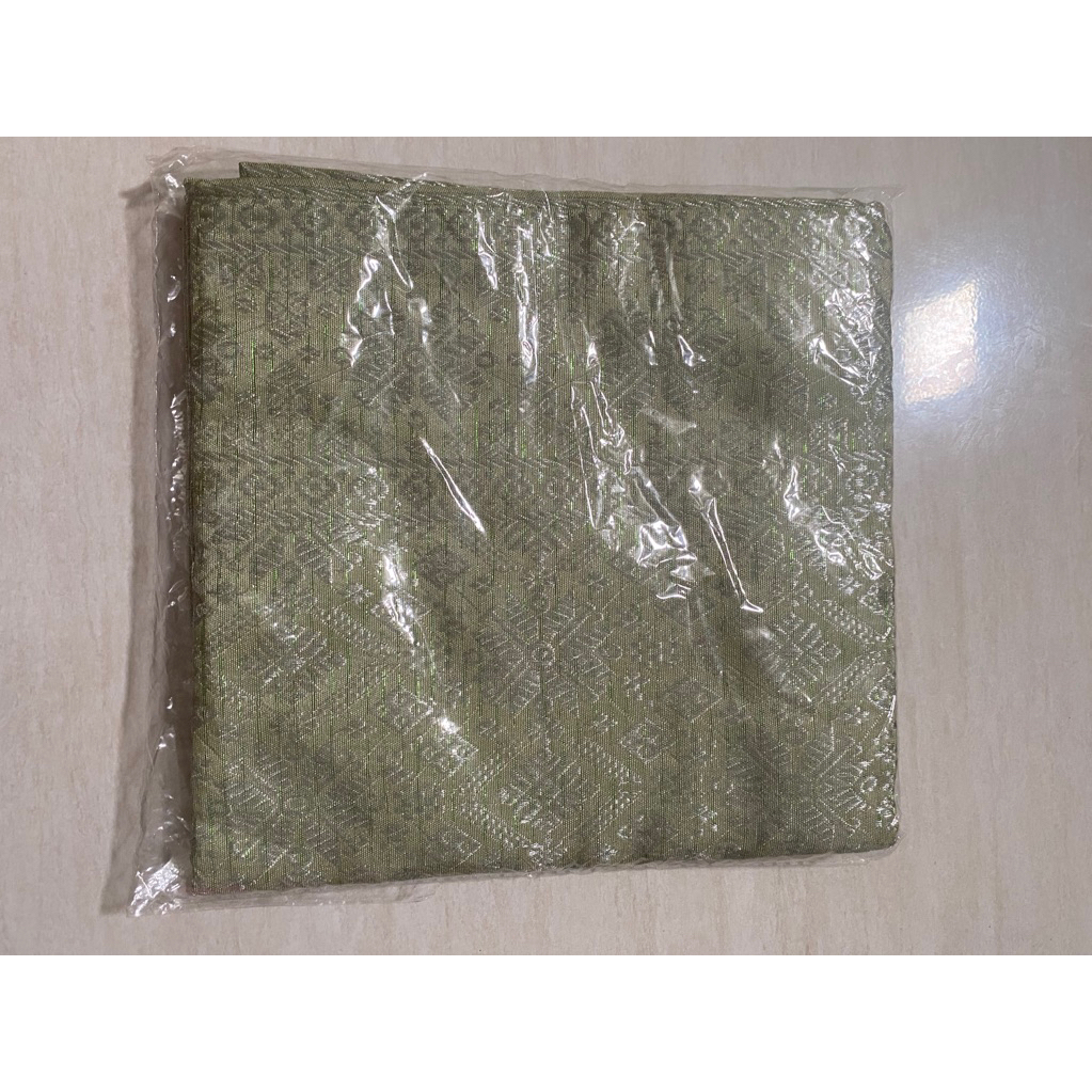 kain songket lilit hijau sage