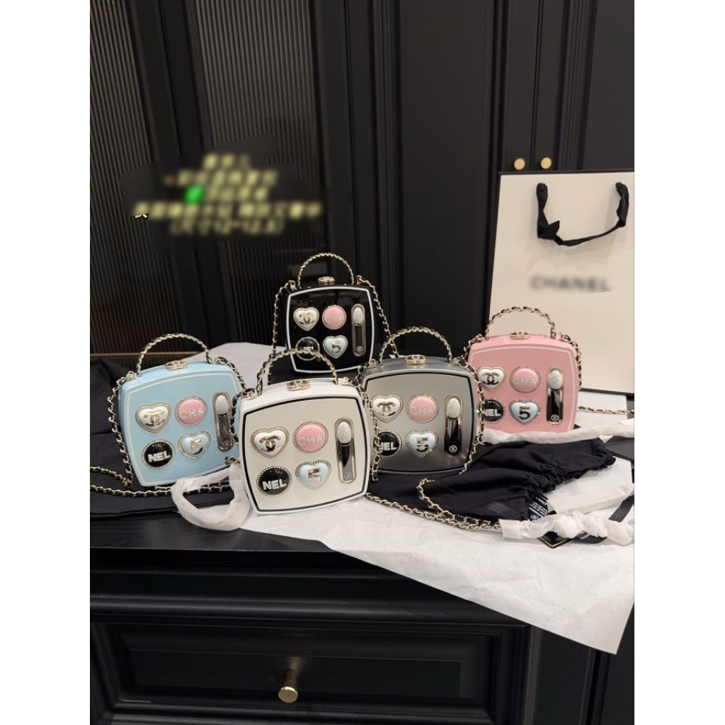 CH Makeup Pallette Mina Plexi Vanity Handbag Tas Selempang Slingbag Wanita