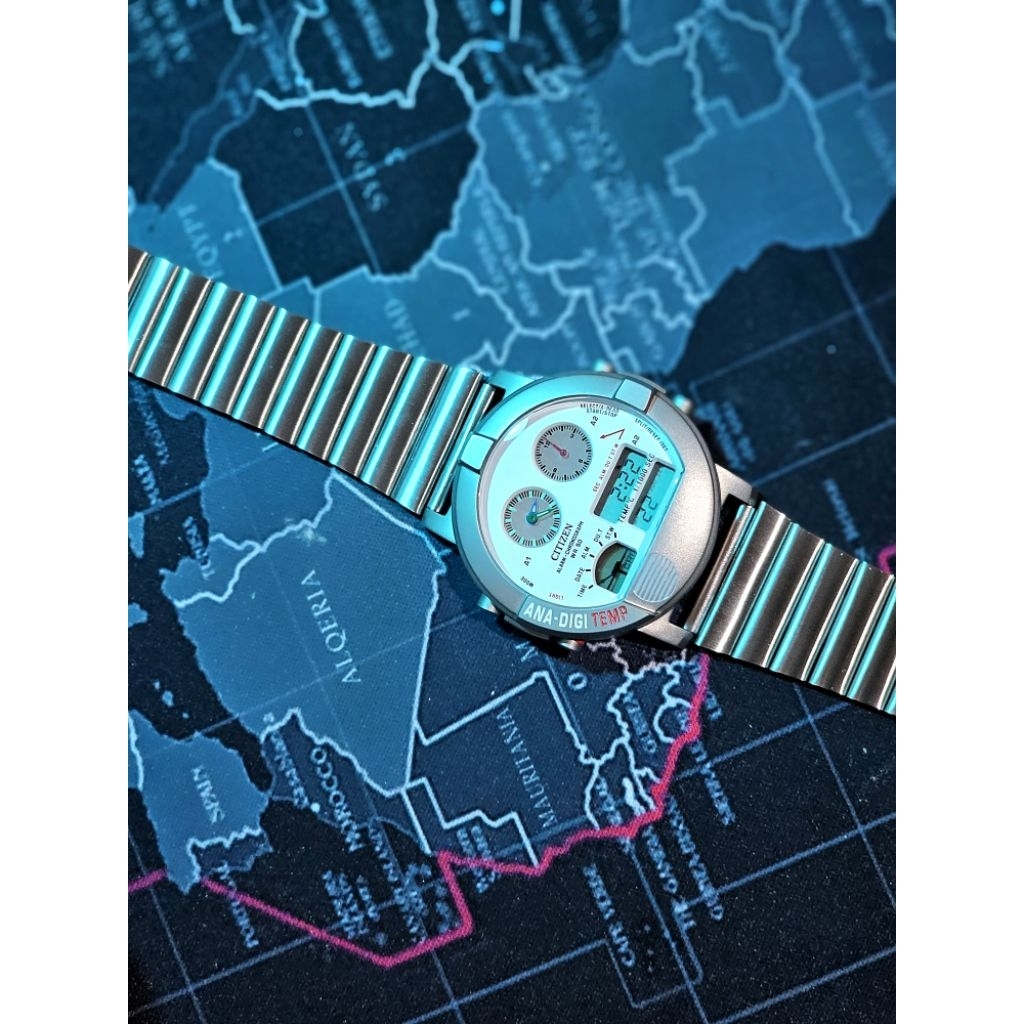 Citizen ana digi temp white limited edition