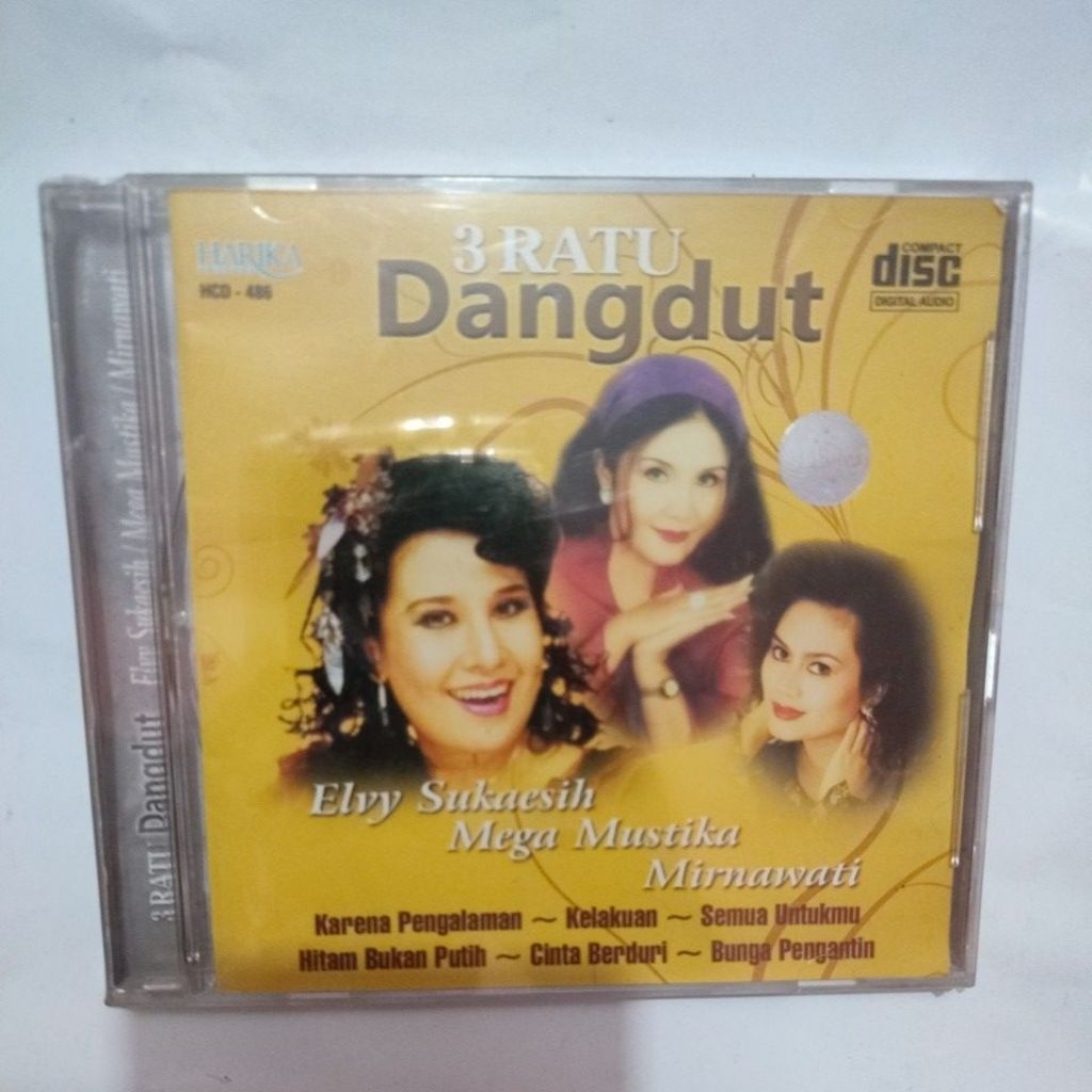 CD 3 RATU DANGDUT ELVY SUKAESIH MEGA MUSTIKA MIRNAWATI