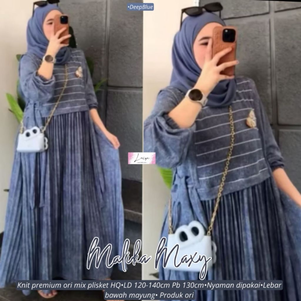 Baju Gamis Wanita Premium Malika Maxy By Laiqa
