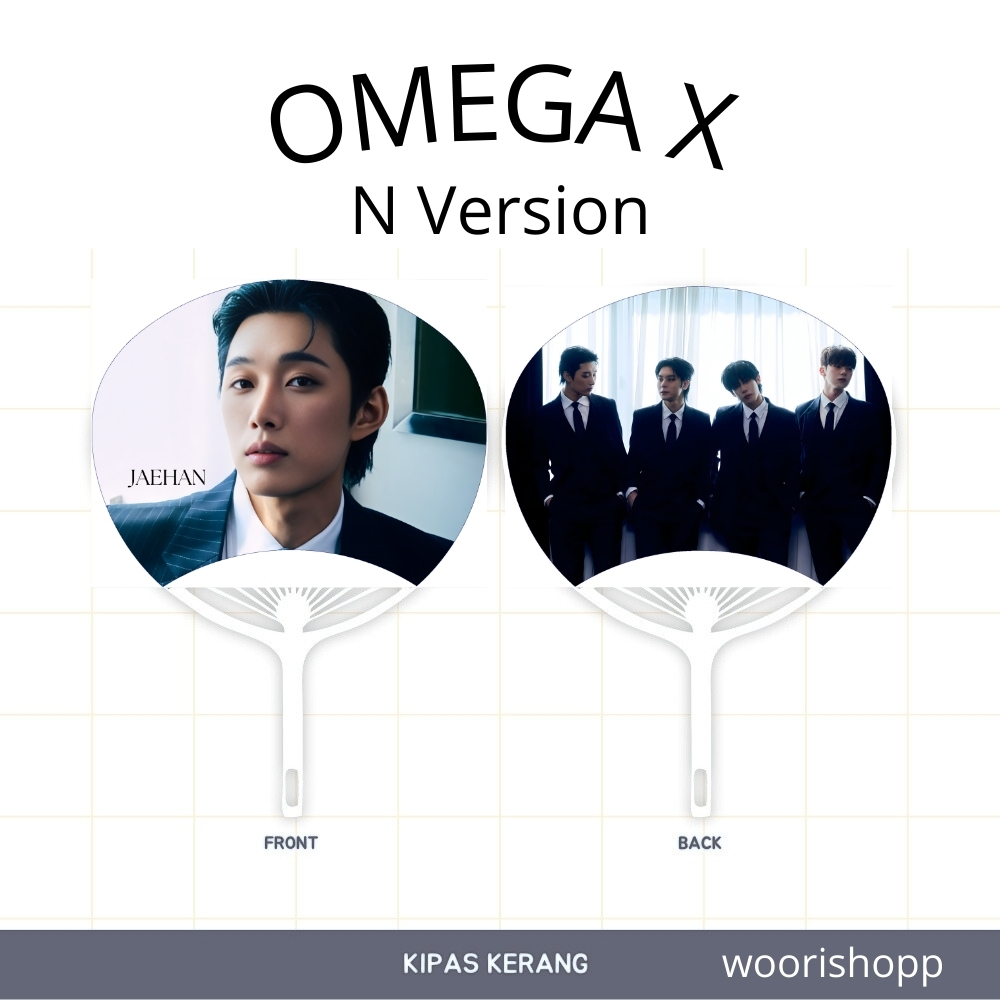 KIPAS TANGAN OMEGA X SWAY KERANG UCHIWA FAN KPOP UNOFFICIAL JAEHAN JEHYUN XEN YECHAN