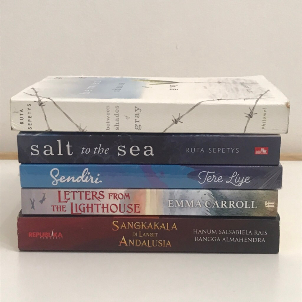 NOVEL PRELOVED PROMO ENGLISH TERJEMAH SALT TO THE SEA LEMON TREES RENEGADES SANGKAKALA DI LANGIT AND