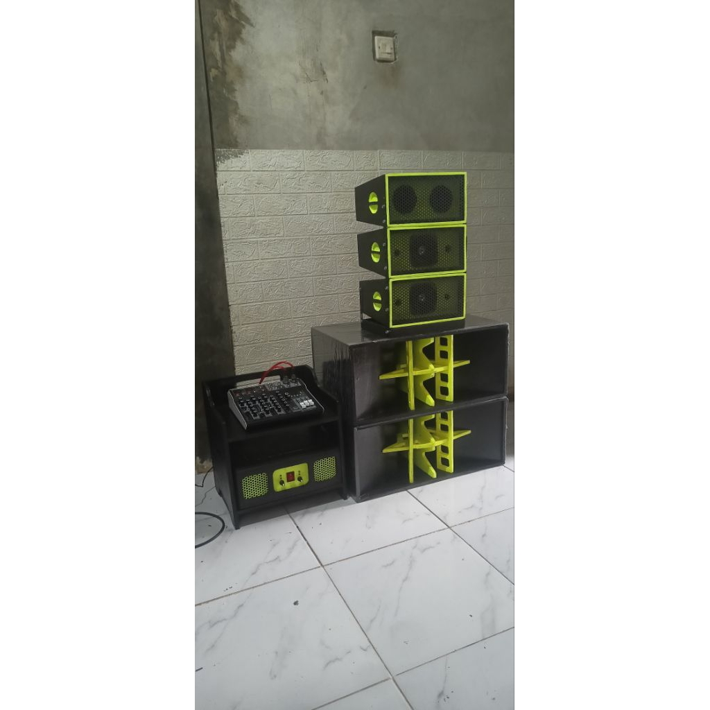 paket sound miniatur 8 inch x4 komplit power mixer BOX CLA