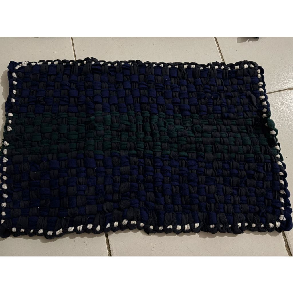 Keset Anyam Nyerap Air, Tebal, Lembut, Keset Kain