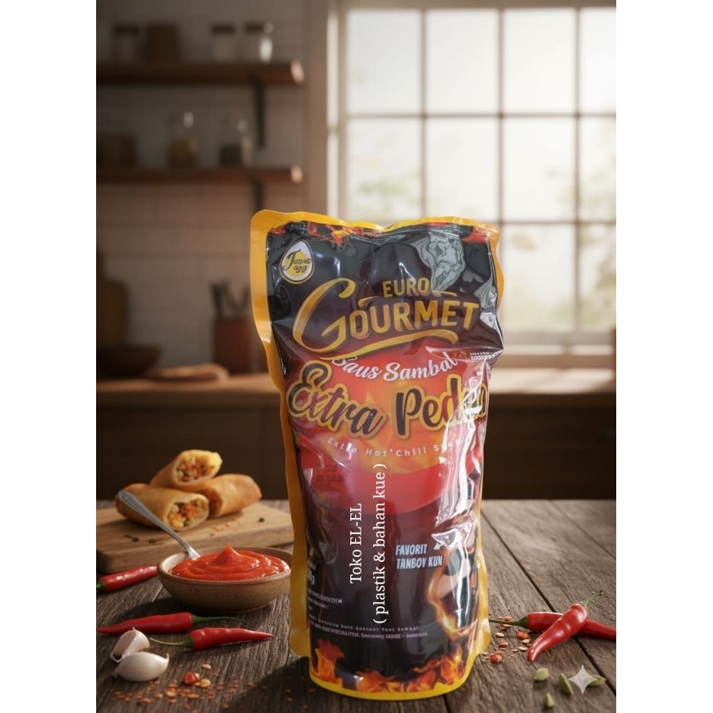 Saus Euro Gourmet Extra Pedas / Saus Sambal Gourmet / Saos Extra Pedas Gourmet