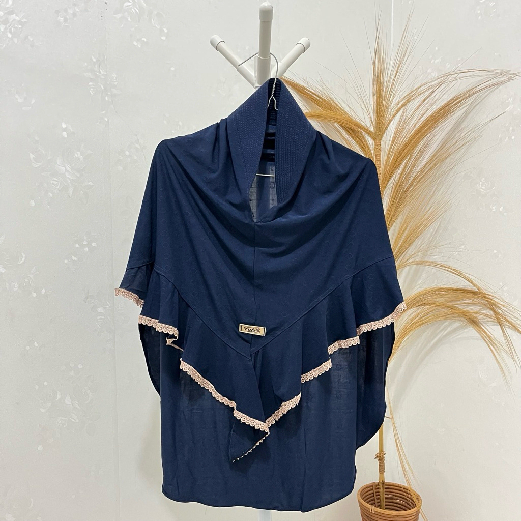 Jilbab Instan Seri Navy Premium (FREE POUCH) / Hijab Instan Navy / Jilbab Navy / Kerudung Instan Nav