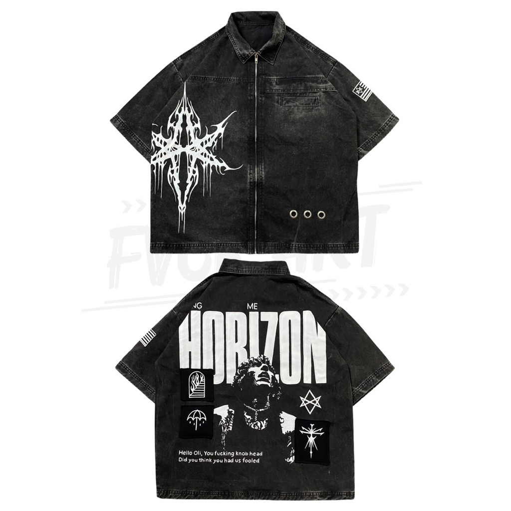 CUSTOM WORKSHIRT // WORKSHIRT HANDPAINTED // LIMITED EDITION