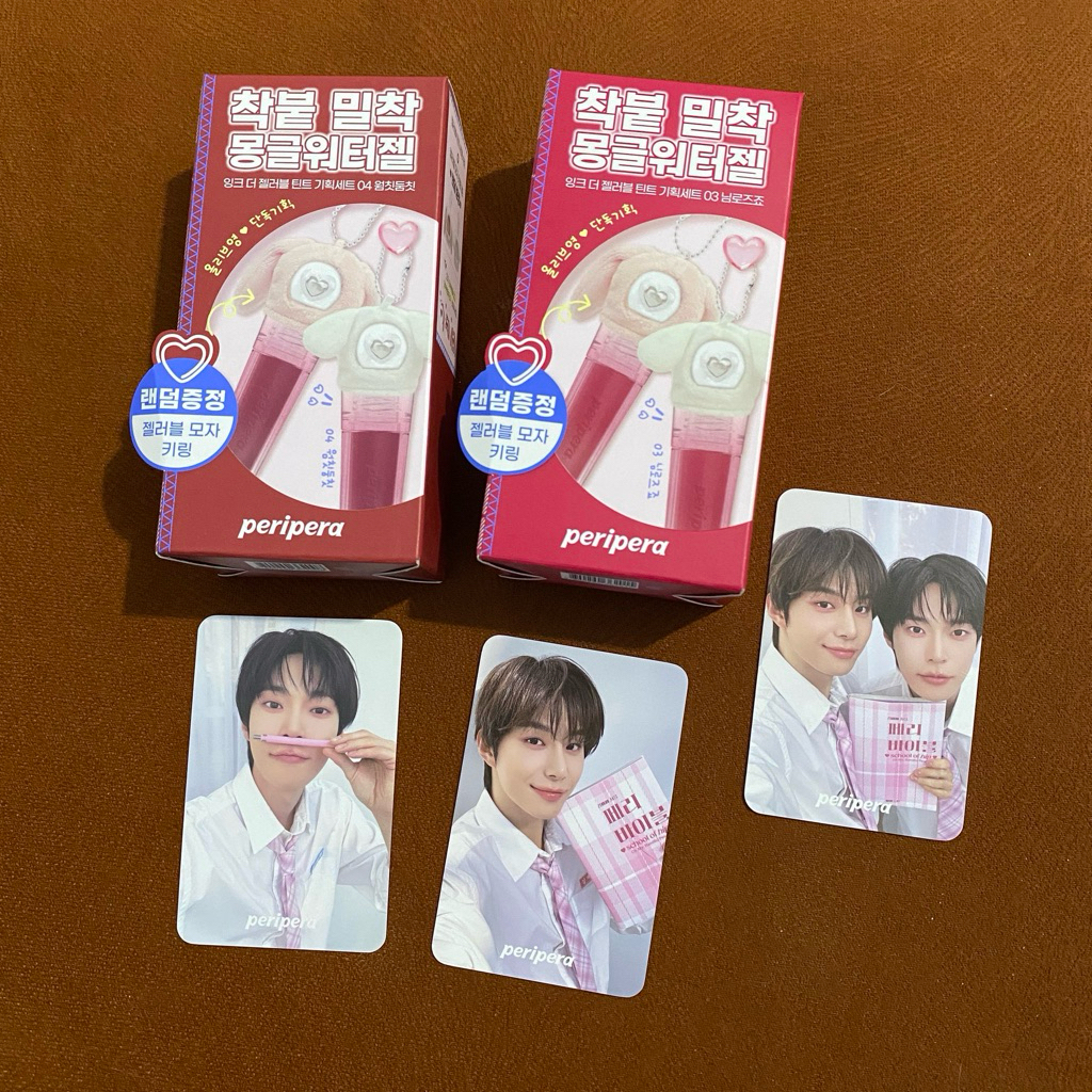 [READY STOCK] OFFICIAL SPECIAL BENEFIT PHOTOCARD PC PERIPERA INK TINT DOYOUNG JUNGWOO SET SEALED