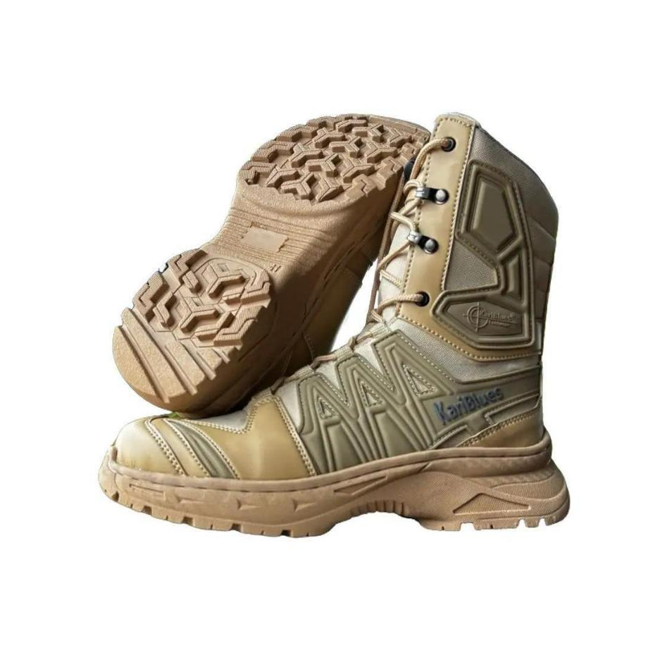 Safety Boots PDL Sepatu Safety Boots PDL Krem dengan Ujung Besi untuk Aktivitas Lapangan Sepatu Safe
