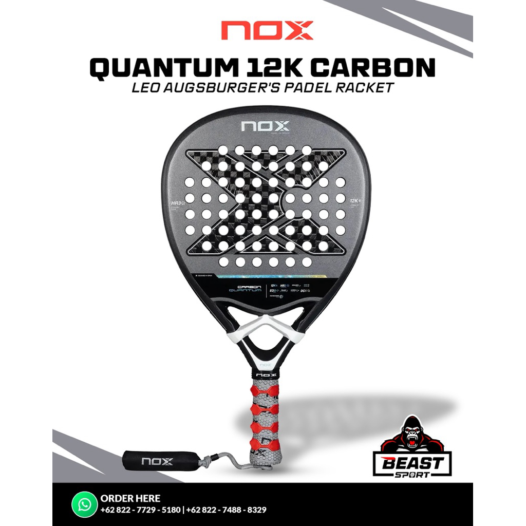 Nox Carbon Quantum 12k-Raket Padel