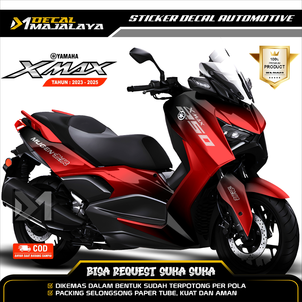 COD Decal Sticker Full Body YAMAHA XMAX 250 THN 2023/24 Motif Livery Dark Light Desain Custom Dekal