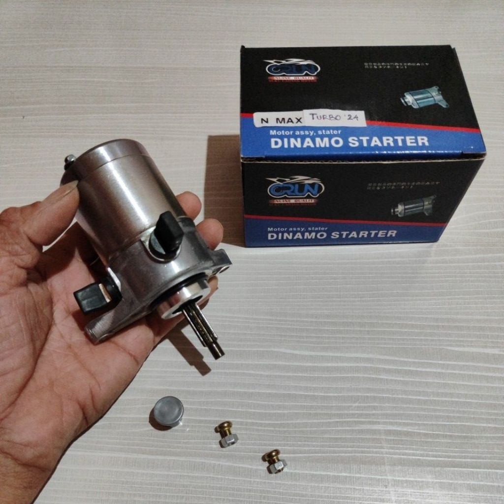 CRUN DINAMO STARTER ASSY NMAX TURBO 2024 /N MAX 155 /DYNAMO STATER ORIGINAL