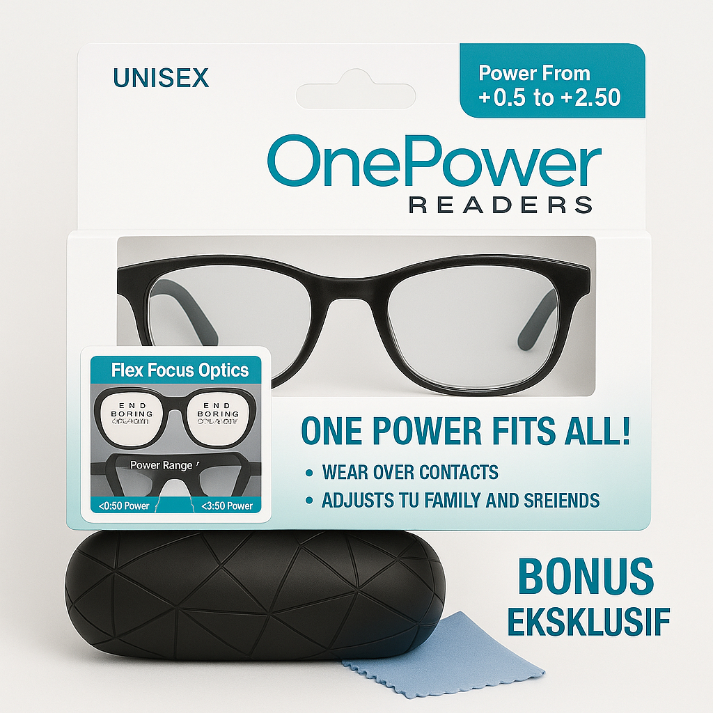 Kacamata Baca Plus Auto Focus Kaca Mata One Power Readers Ajaib Fokus Otomatis TERLARIS