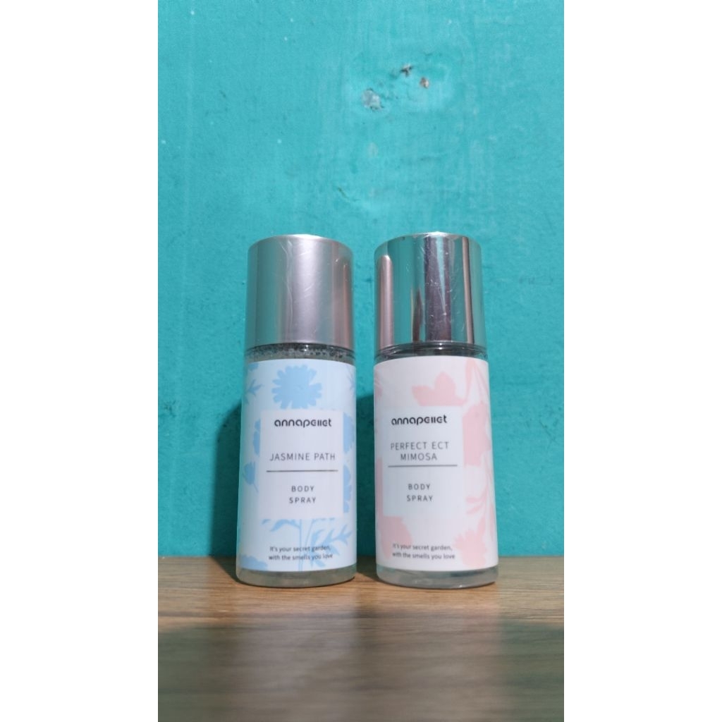 ANNAPELLET Body Spray Unisex Jasmine Path & Perfect Ect Mimosa | Parfum Badan Wangi Fresh(75ml)