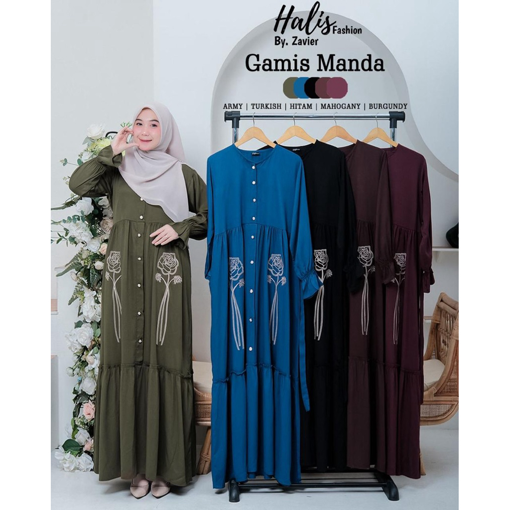 DRESS ABAYA BY HALIS FASHION/ GAMIS HALIS MODEL ABAYA BORDIR MEWAH/ GAMIS REMAJA TERBARU MODIS KEKIN