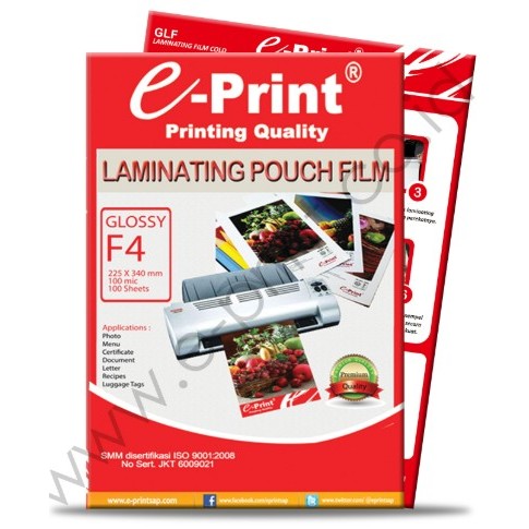 PLASTIK LAMINATING F4  POUCH FILM LAMINATING F4