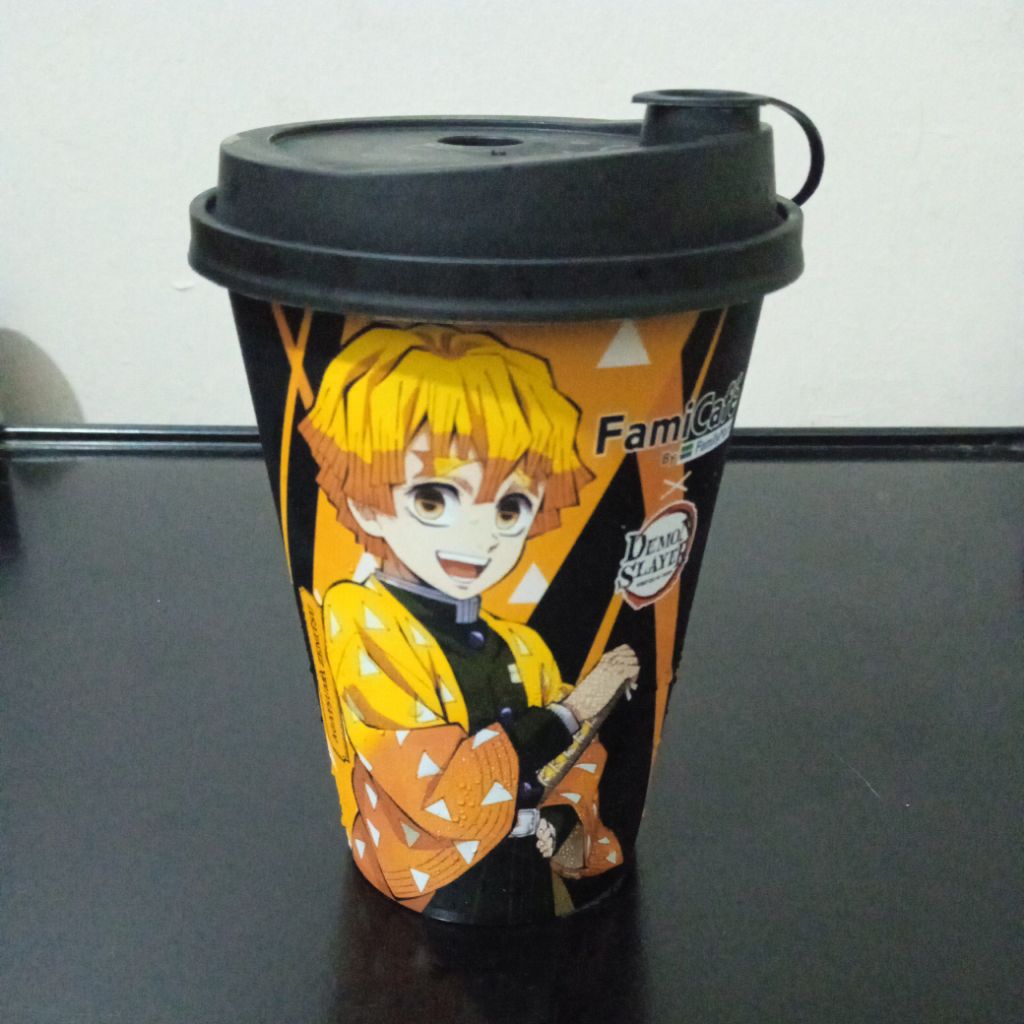 Demon Slayer / Kimetsu No Yaiba Cup Air ( Botol Minum Cup ) Agatsuma Zenitsu