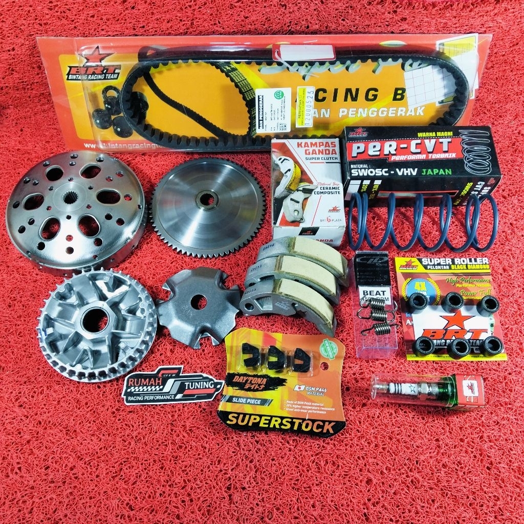 FULL UPGRADE CVT KIRIAN  VARIO 110 KARBU TECHNO CBS CW / SPACY INJEKSI MANGKOK GANDA BOLONG PULLY RU