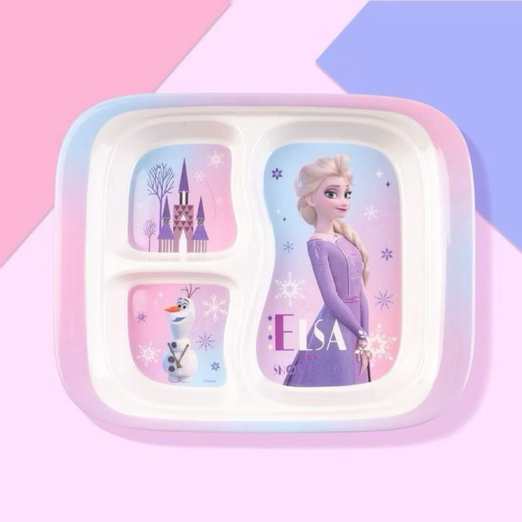 piring mewah melamin sekat 3 yes karakter kuromi car cars frozen mcqueen tebal premium makan frozene