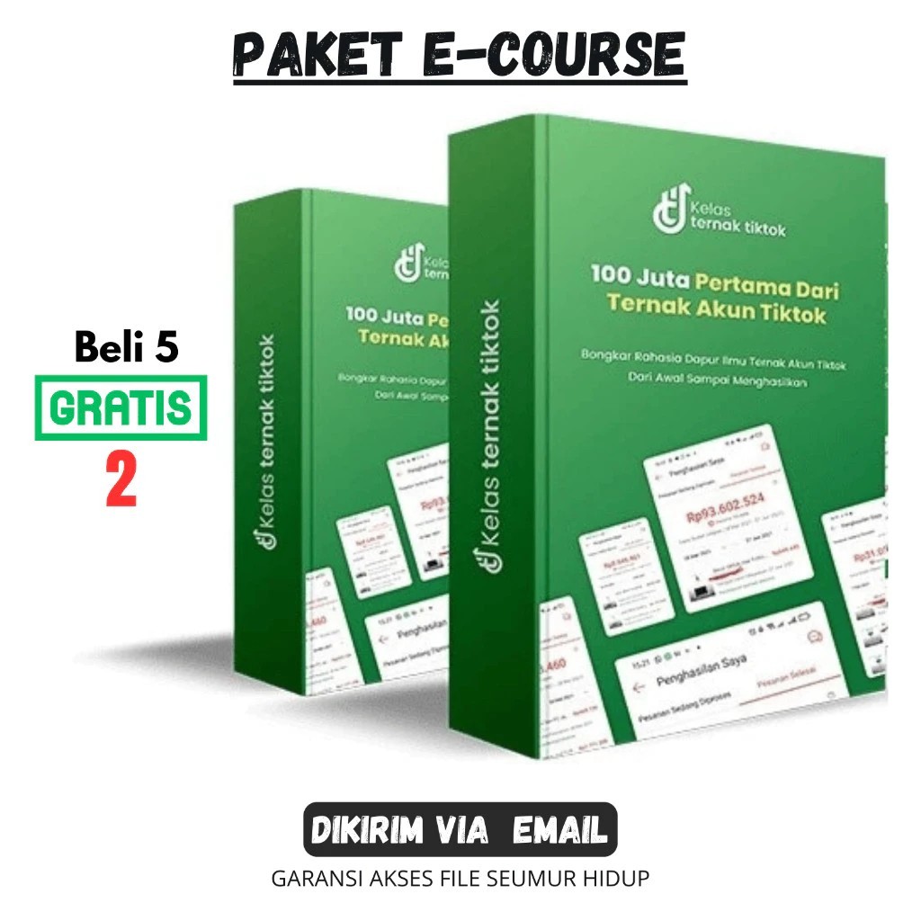 ECOURSE - 100 Juta Pertama Dari Ternak Akun Tiktok - PRIVAT Ternak Tiktok