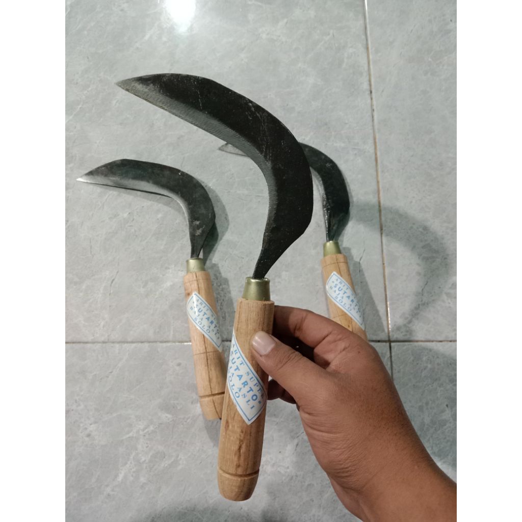 Arit Sabit Padi Bahan Baja Gergaji Asli Cap Sutarto Solo - Alat Pertanian Potong Rumput & Panen