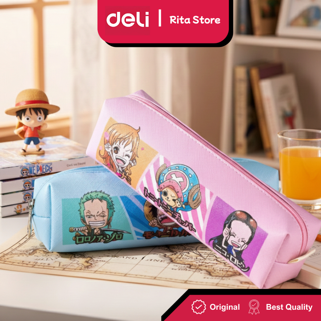 Deli Pouch Tempat Pensil Cepuk Anak Laki Perempuan Lucu Edisi One Piece H319 - Satuan