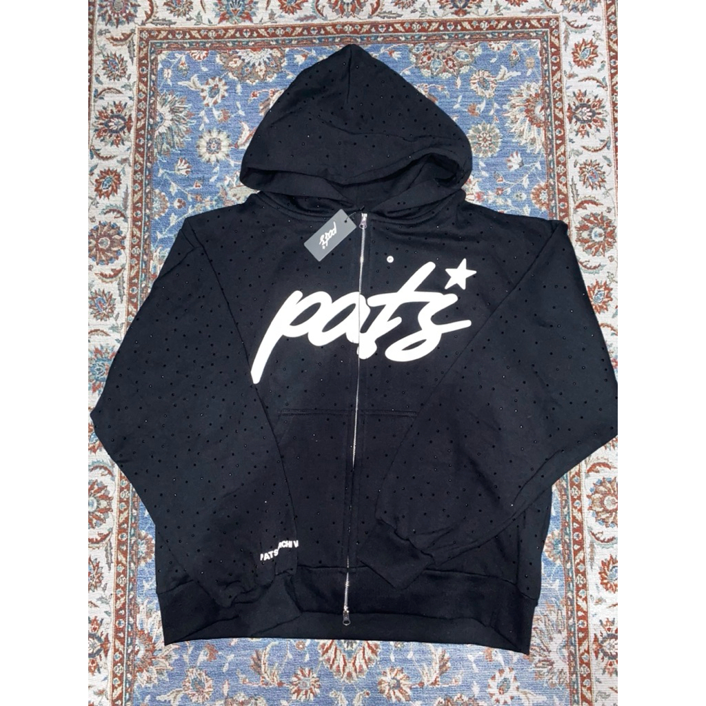 zip hodie pats black new fullset