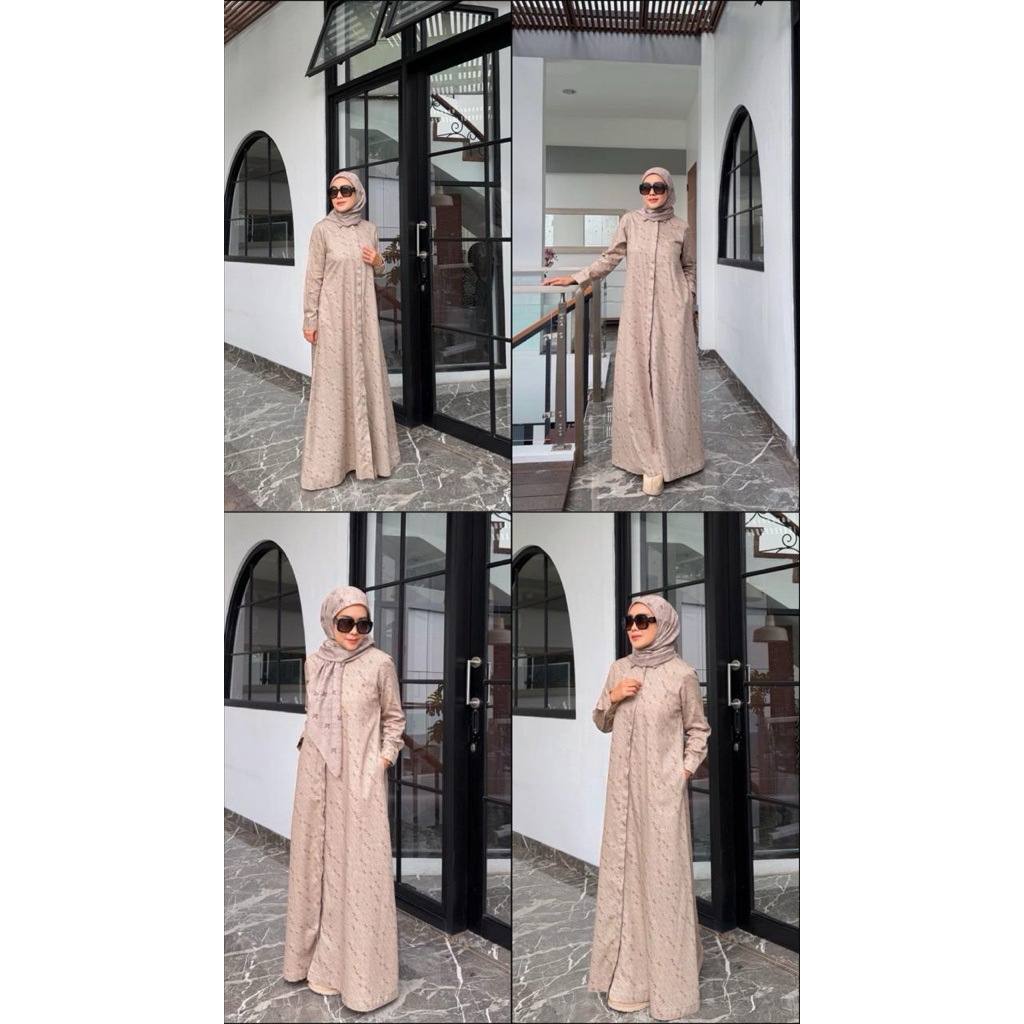 Gienca basic Brown dres Gamora Dres,Novalena dres korina original Melia Dres Korina Original