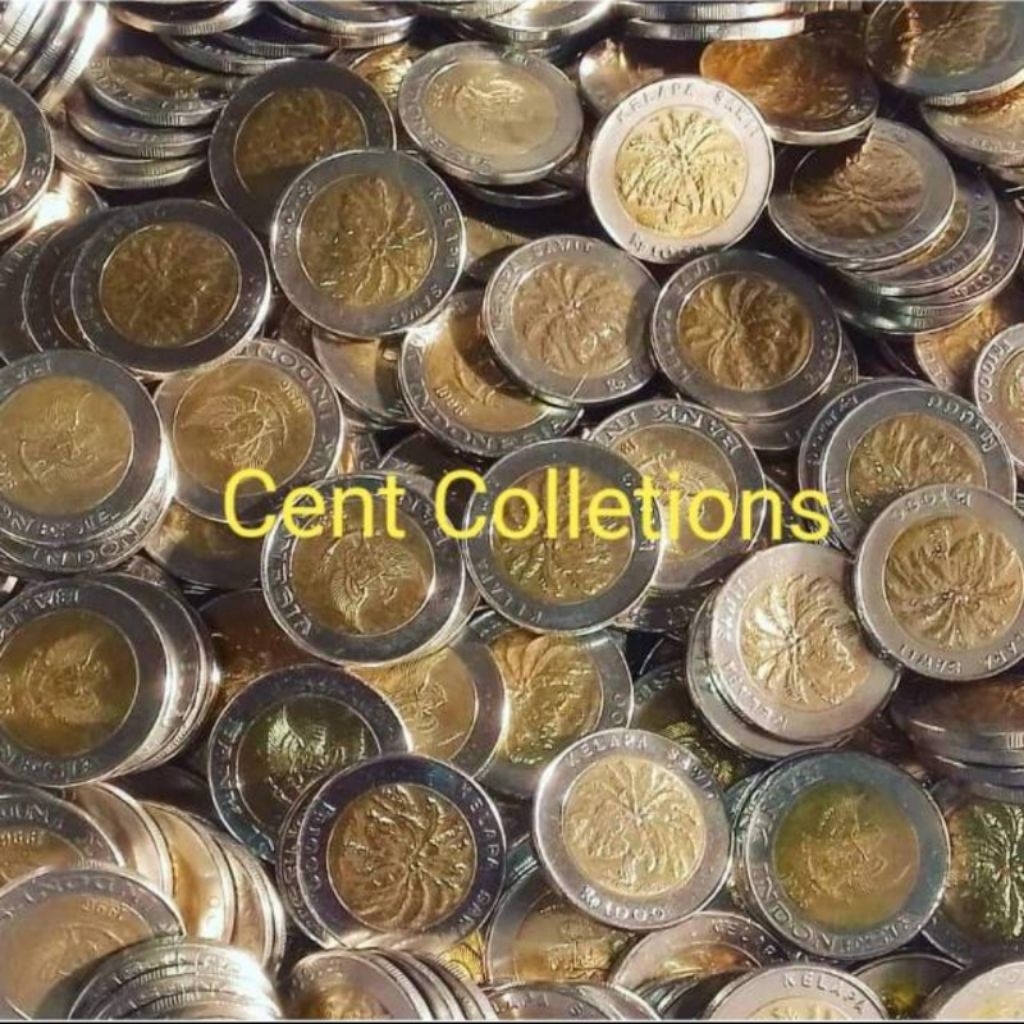 Uang koin 1000 Rupiah kelapa sawit . Uang logam kelapa sawit