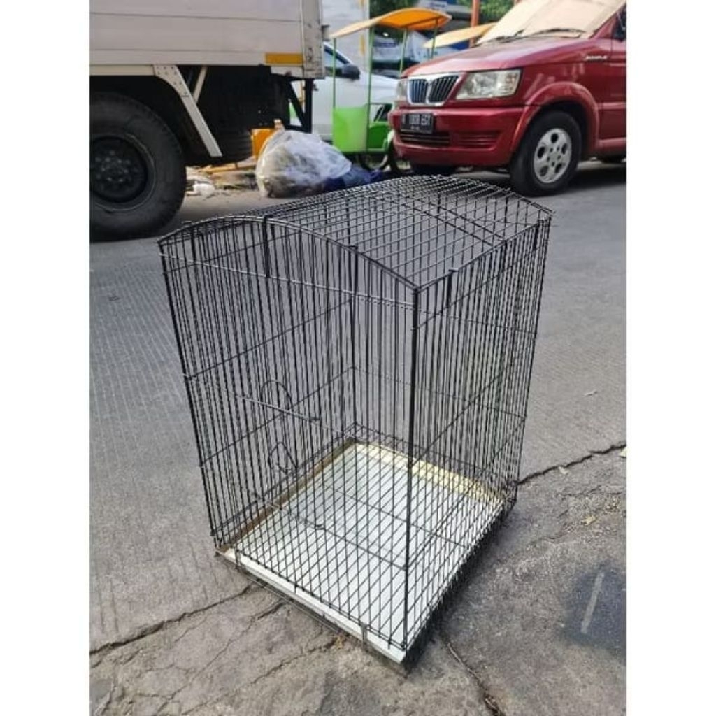 42 cm Jumbo KANDANG SANGKAR KOTAK BESI GANTUNG ( No 2 ) Kandang Besi Lipat Gantung Sangkar Besi Lipa