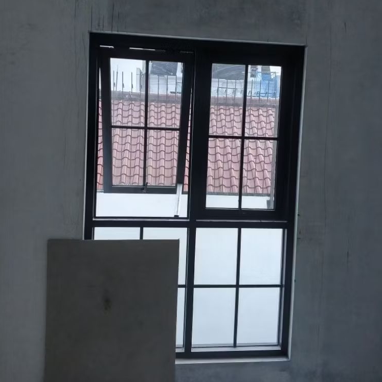 Kusen Jendela Aluminium 4 inch Alexindo Powder Coating Hitam Doff