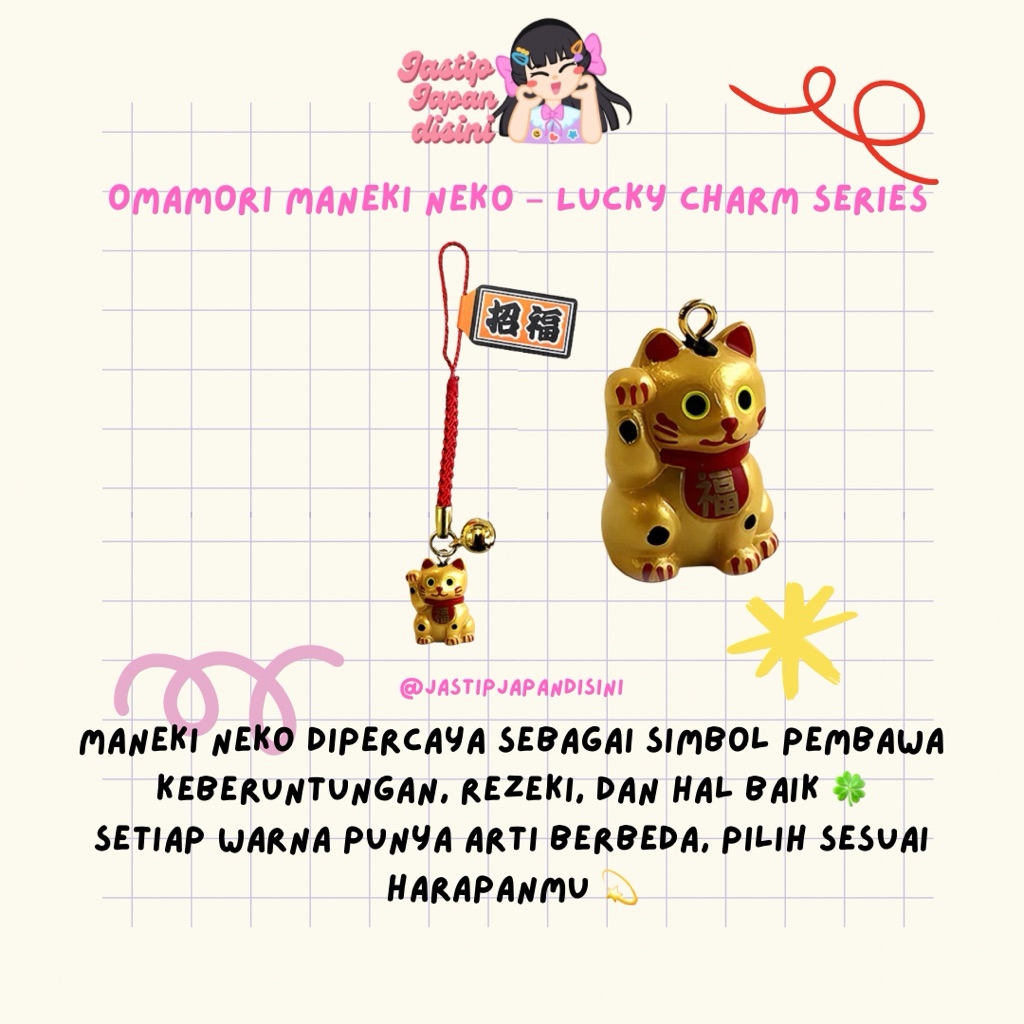 OMAMORI CHARM MANEKI NEKO JAPAN