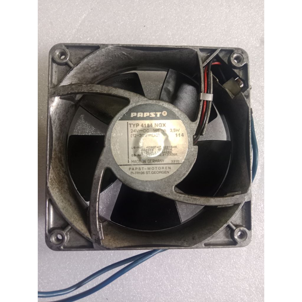 FAN KIPAS PAPST DC 24V/3, 5watt 12x12cm ALUMUNIUM