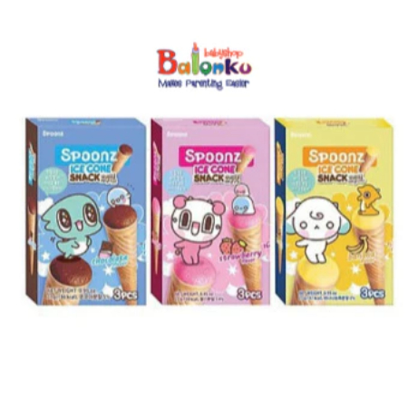 SPOONZ ICE CONE SNACK / SNACK WAFER CONE - CAMILAN ANAK