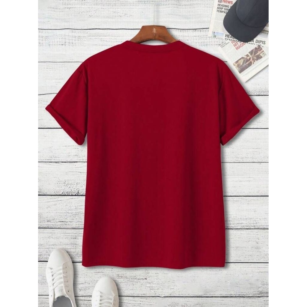 Kaos Polos Pria Lengan Pendek Unisex MBA Katun Combed Tebal 24s