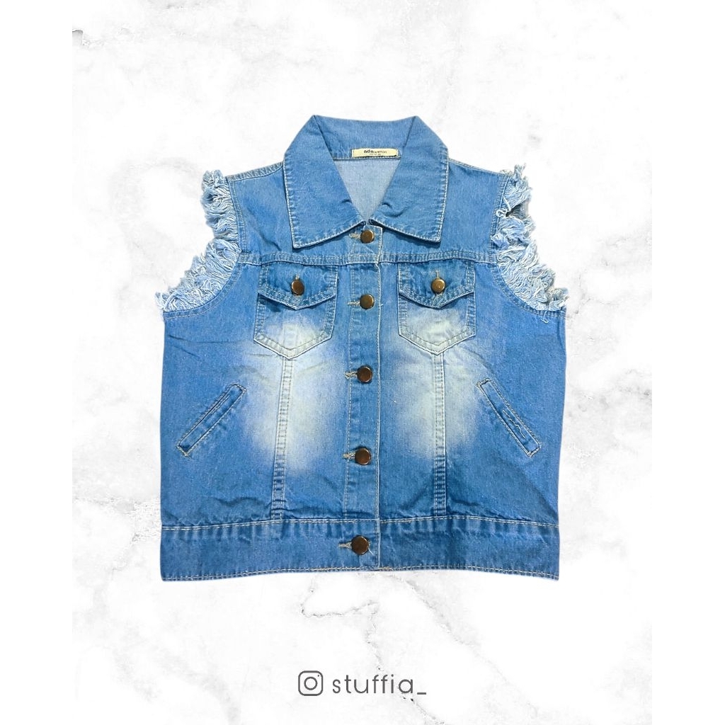 Ada Woman Vest Jeans Vest Denim Jaket Denim Ada Women