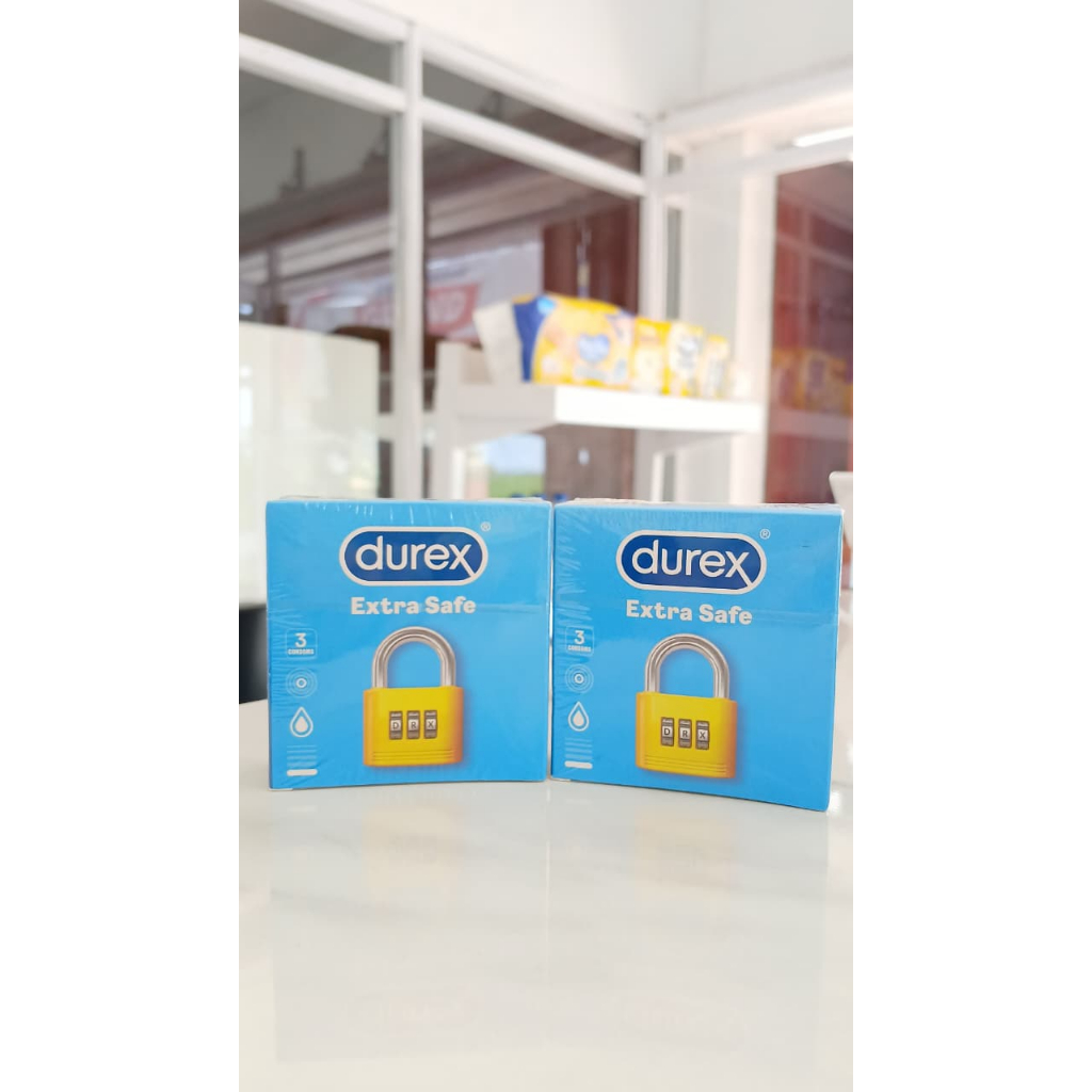 Kondom Durex Extra Safe Isi 3 - Tebal, Elastis, Nyaman