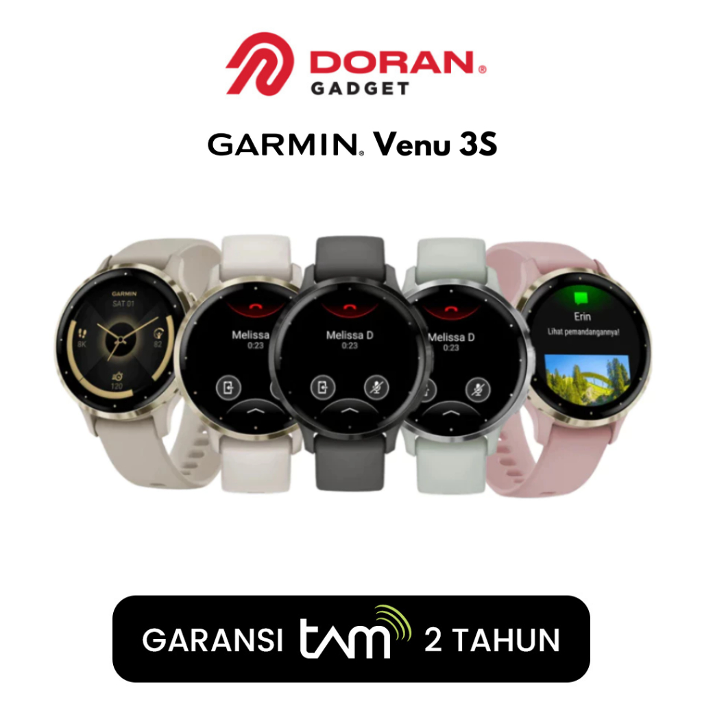 Garmin Venu 3S | Smartwatch 41mm - Garansi Resmi 2 Tahun